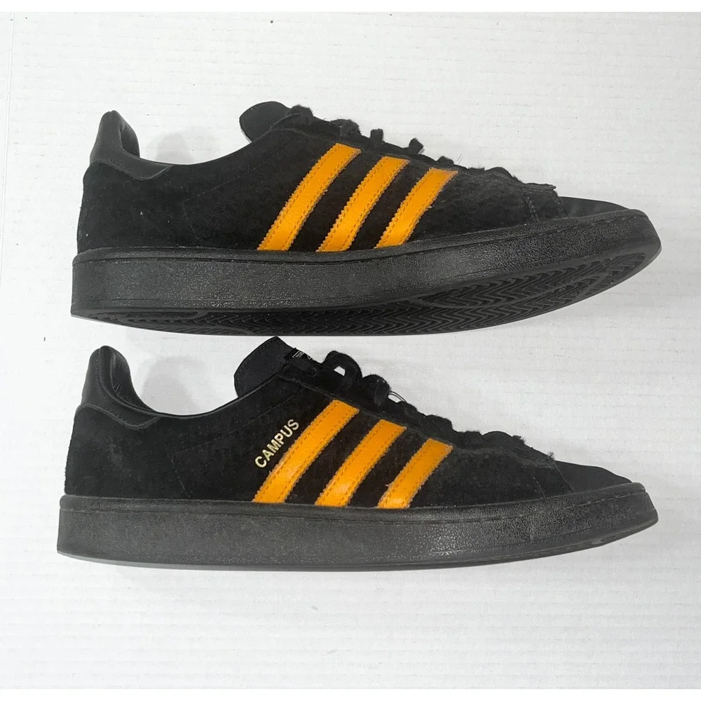 Adidas Originals x Porter Campus Black Orange Suede Sneakers B28143 Mens 10.5